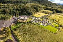 Aerial View Of St. Aidans At Magilligan In Northern Ireland, UK