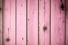 Vintage Pink Wooden Background. Texture Of Wooden Planks. Wide Banner With Vintage Boards Texture, Wallpaper For Desktop, Generative Ai