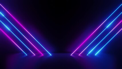 Wall Mural - neon stripe diagonal light sweep glowing, looped, 4k resolution, light sweep glowing animate.