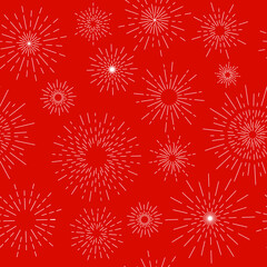 Wall Mural - firework pattern. new year celebrate. festive background, congratulation crackers, burst theme, birt