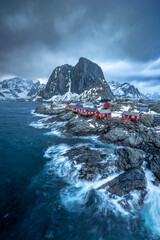 Wall Mural - Famous fishing village Hamnoy in Norway Lofoten islands