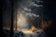 © B. B. - Winter forest in the fog generated with AI