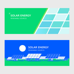 Wall Mural - Vector illustration of clean energy from renewable sources isolated on white background.