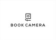 © wikkie - Book Camera logo template design. Photography Book Logo Icon Design vector