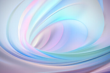 Poster - Soft and smooth textured curved lines background. Ai generated art.