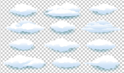 set of clouds