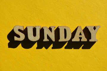 Canvas Print - Sunday word as banner headline