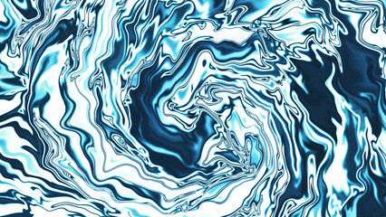 Wall Mural - cool blue holographic holo swirl background