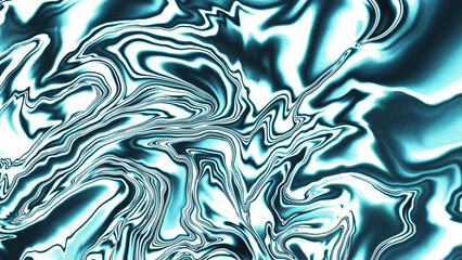 Wall Mural - cool blue holographic holo swirl background