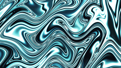 Wall Mural - cool blue holographic holo swirl background