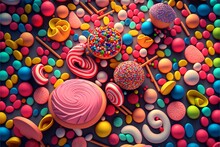 Candy Table.generative Ai