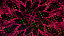 Hypnotic Spiral Disco Music Fractal Psychedelic Kaleidoscope Abstract Background 3D Illustration