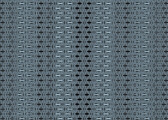 Wall Mural - fabric pattern with different shapes in black, gray and blue colors, background wallpaper