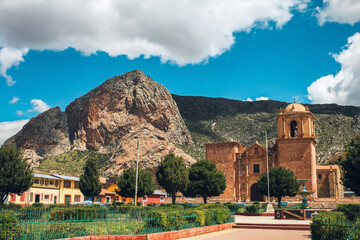 Wall Mural - Santiago de Pupuka Church in Puno, Peru