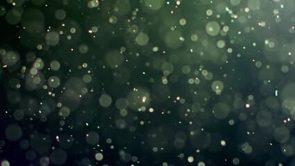Wall Mural - Abstract background with animation of flying and flickering particles as bokeh of light. Animation of seamless loop.Dust bubbles snow animation.Bokeh Shiny Particles Loop Animation.