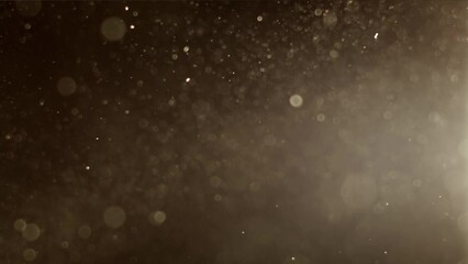 Wall Mural - Abstract background with animation of flying and flickering particles as bokeh of light. Animation of seamless loop.Dust bubbles snow animation.Bokeh Shiny Particles Loop Animation.
