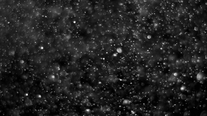 Wall Mural - Abstract background with animation of flying and flickering particles as bokeh of light. Animation of seamless loop.Dust bubbles snow animation.Bokeh Shiny Particles Loop Animation.