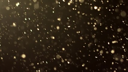 Wall Mural - Abstract background with animation of flying and flickering particles as bokeh of light. Animation of seamless loop.Dust bubbles snow animation.Bokeh Shiny Particles Loop Animation.