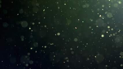Wall Mural - Abstract background with animation of flying and flickering particles as bokeh of light. Animation of seamless loop.Dust bubbles snow animation.Bokeh Shiny Particles Loop Animation.