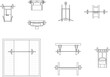 © TSANI - set of sketch vector illustration design of squat tracks gym equipment