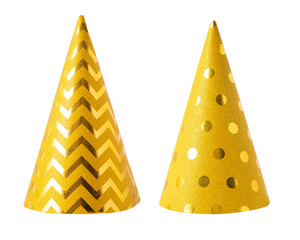 Wall Mural - set of party hat isolated on white background with clipping path.
