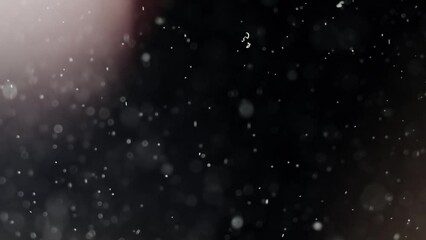 Wall Mural - Abstract background with animation of flying and flickering particles as bokeh of light. Animation of seamless loop.Dust bubbles snow animation.Bokeh Shiny Particles Loop Animation.