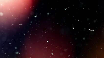 Wall Mural - Abstract background with animation of flying and flickering particles as bokeh of light. Animation of seamless loop.Dust bubbles snow animation.Bokeh Shiny Particles Loop Animation.