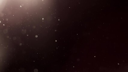 Wall Mural - Abstract background with animation of flying and flickering particles as bokeh of light. Animation of seamless loop.Dust bubbles snow animation.Bokeh Shiny Particles Loop Animation.