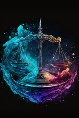 Poster - scales of justice