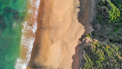 Wall Mural - Aerial view of Torquay Beach along the Great Ocean Road, Australia