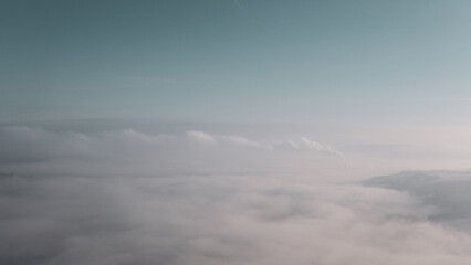 clouds over the mountains