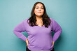 © AntonioDiaz - Somber fat woman looking at the camera