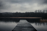 Fototapeta Pomosty - Dark lake