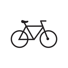 Bicycle Icon Vector Symbol  Sign