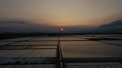 Wall Mural - Hon Khoi salt field, Khanh Hoa, Vietnam