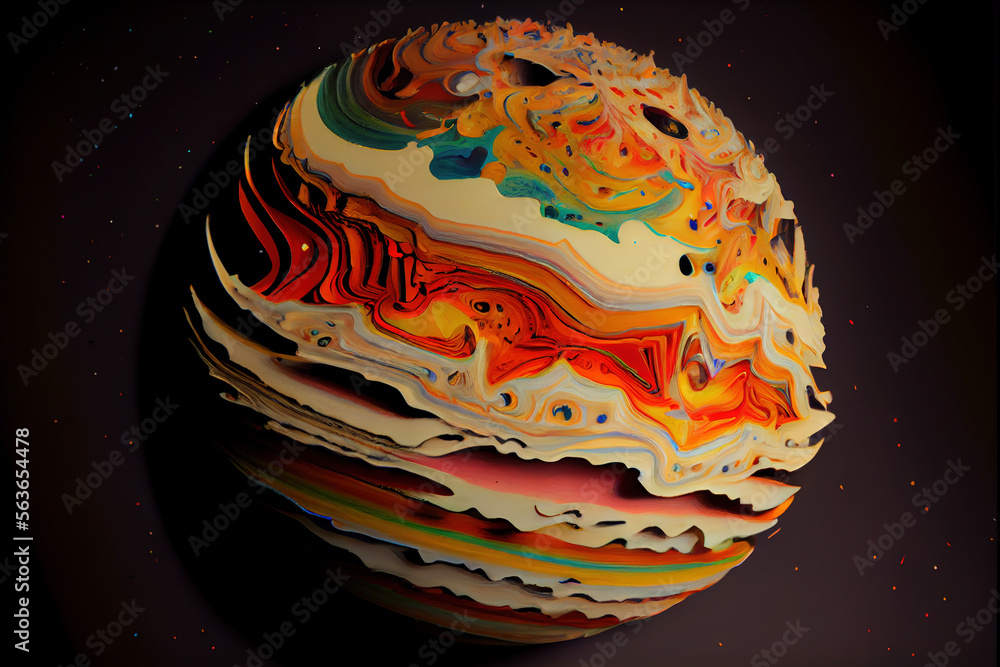Jupiter Pattern Image Colorful Jupiter pattern in paper cut style. Stock Illustration | Adobe ...