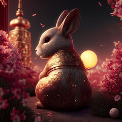 Wall Mural - Lunar New Year - Year of the Rabbit