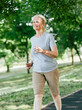 © Lumos sp - outdoor senior fitness woman lifestyle active sport exercise healthy fit elderly mature running jogging run runner jogger walking walk fast