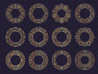 Decorative circle frames. Royal design empty forms with ornate templates recent vector illustrations
