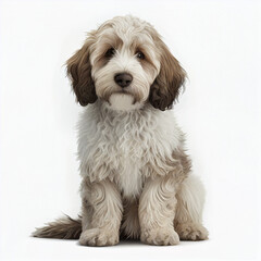 Cockapoo full body image with white background ultra realistic



