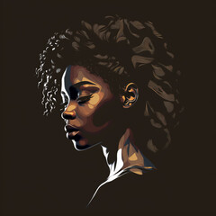 African American Woman Illustration