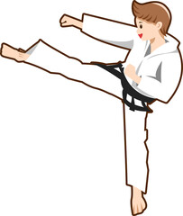 Wall Mural - Taekwondo png graphic clipart design