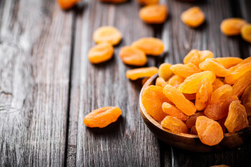 Canvas Print - A full plate of dried apricots.