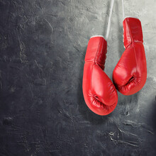 Sport Is Boxing And Your Life Come Fight With The Red Boxing Gloves And Win This Fight