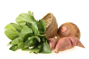 Canvas Print - vegetables on a white background.