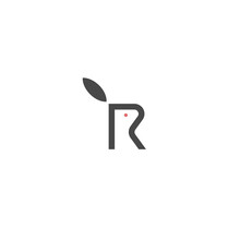 Rabbit Logo Design With The Letter R