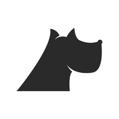 Wall Mural - Dog head logo