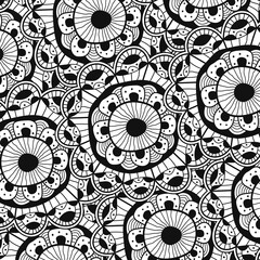 Wall Mural - hand drawn flower illustration