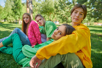 Poster - teens in the park