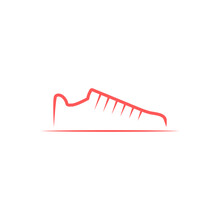 Sneakers Logo Design. Vector Illustration On White Background.
